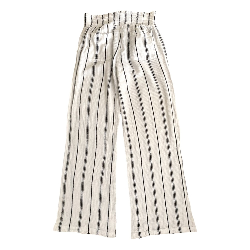 BILLABONG Women’s Beach Pants Large Cotton Gauze Wide Leg Smocked Elastic Waist - Picture 6 of 6